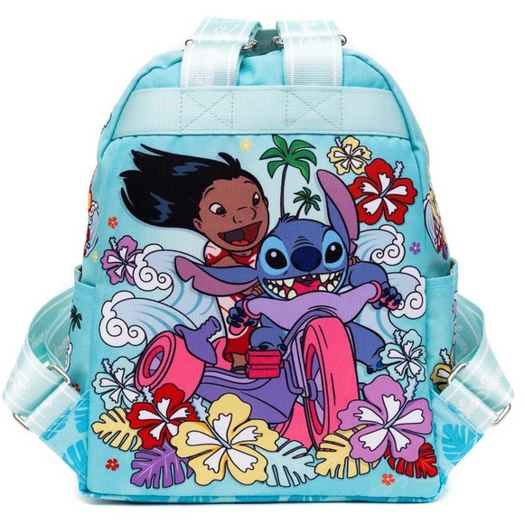 Disney Lilo and Stitch Hawaiian Adventure Mini Nylon Backpack Adjustable… - Picture 2 of 6